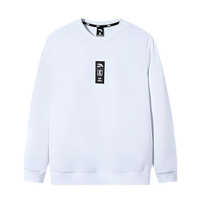 Anta Solid Logo Pullover Sweatshirt - Pure White 95918709-1