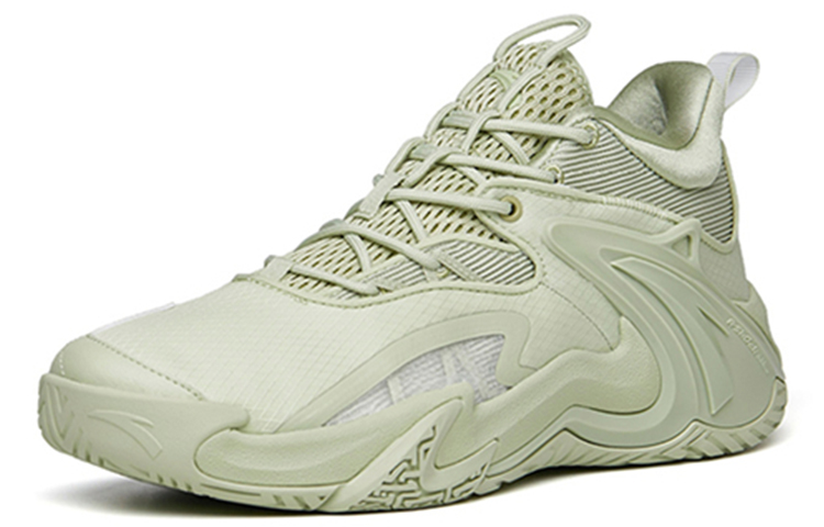 Lookbook Anta安踏 空域3 減震防滑耐磨 低幫實戰籃球鞋 綠色