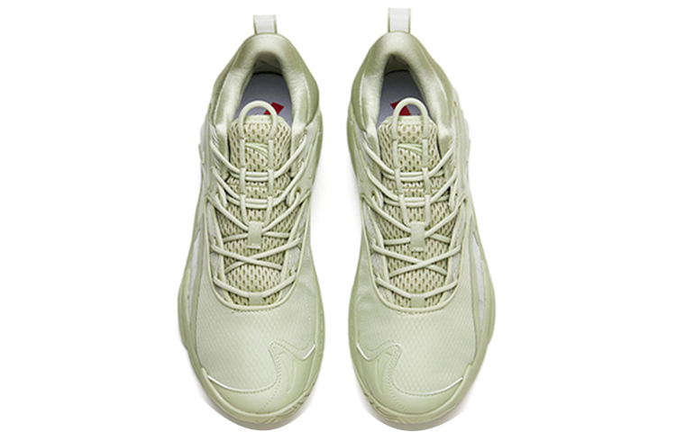 Shop Anta安踏 空域3 減震防滑耐磨 低幫實戰籃球鞋 綠色