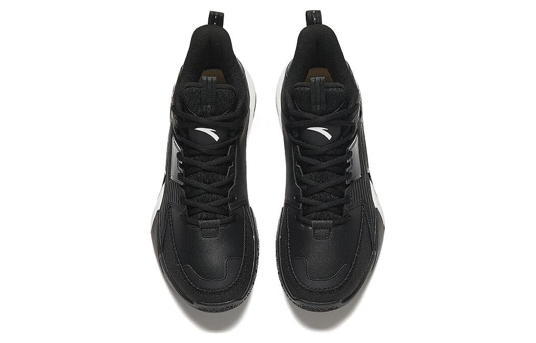 Lookbook Anta安踏 速逸 3 舒適百搭 耐磨透氣 中筒 籃球鞋 男款 黑色