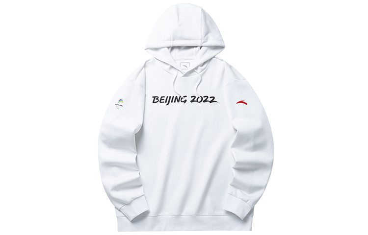 Anta Sports Culture Series Loose Fit Hoodie Pullover Unisex White 152210744-1