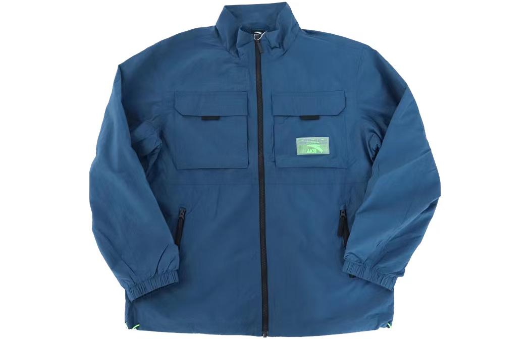 Anta Sports Life Series Casual Woven Loose Jacket Unisex - Norway Blue 152138607-2
