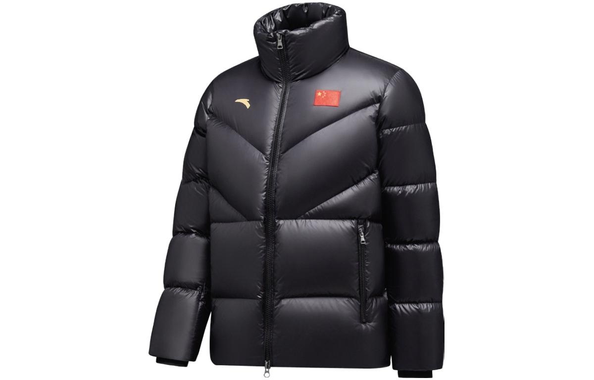 Order Anta Sports Life Series Unisex Windproof Down Jacket Black Long Sleeve 452240106