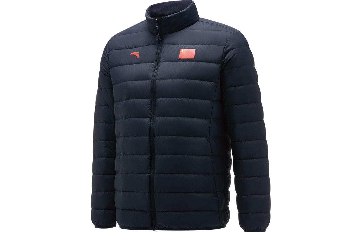 Anta Sports Lifestyle  Lightweight Down Jacket Logo Zip – Legend Blue. 45130108-1