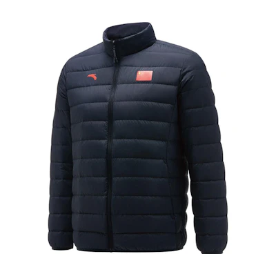 Anta Sports Lifestyle Lightweight Down Jacket Logo Zip – Legend Blue. 45130108-1