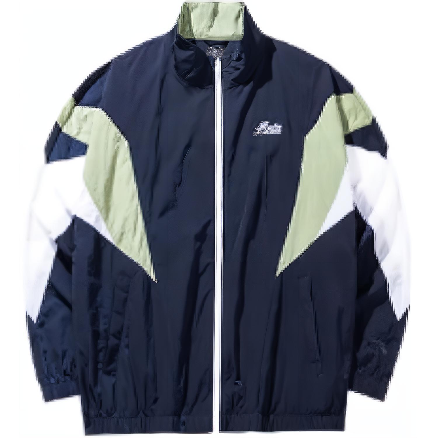 Anta Sports Lifestyle Colorblock Letter Patchwork Jacket Deep Midnight Blue Men 152438603-4