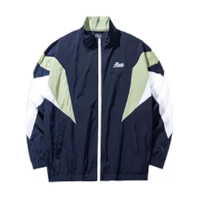 Anta Sports Lifestyle Colorblock Letter Patchwork Jacket Deep Midnight Blue Men 152438603-4