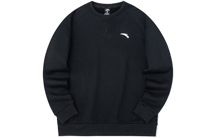 Anta Sports Lifestyle Crewneck Pullover Sweatshirt Black - Long Sleeve 952147768-2