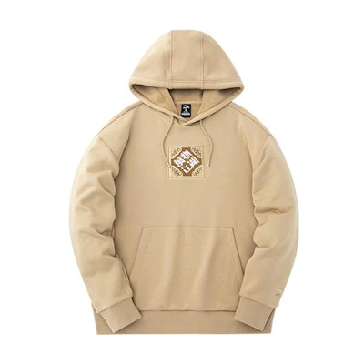 Anta Sports Lifestyle Embroidered Drawstring Sweatshirt Unisex Khaki Color 952248711-5