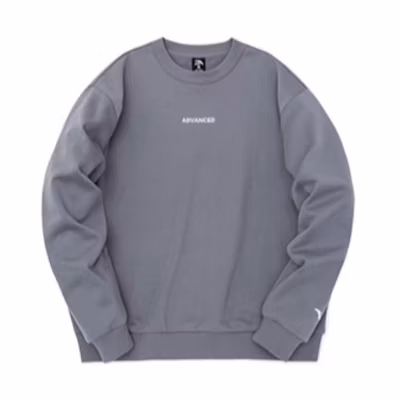 Anta Sports Lifestyle Fleece Crewneck Sweatshirt Unisex - Cloud Gray 172231760R-3