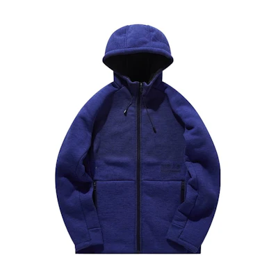 Anta Sports Lifestyle Hoodie with Zipper and Drawstring - Blue 15941722-1