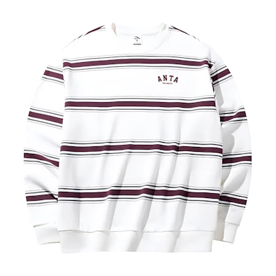 Anta Sports Lifestyle Ivory White Comfortable Breathable Sweatshirt 952438710-4