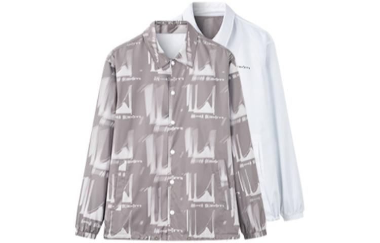 Anta Sports Lifestyle Letter Print Loose Fit Jacket Unisex - Grey 172238603-1