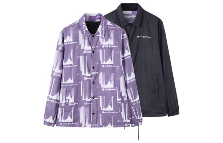 Anta Sports Lifestyle Series Reversible Printed Zip Jacket Unisex Purple 172238603-2