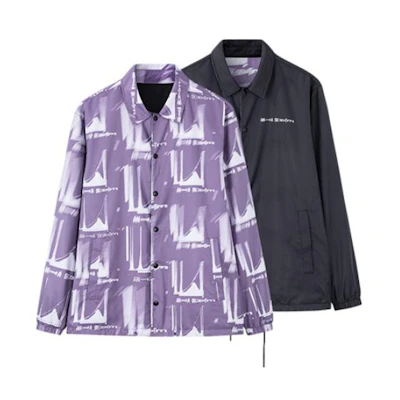 Anta Sports Lifestyle Series Reversible Printed Zip Jacket Unisex Purple 172238603-2