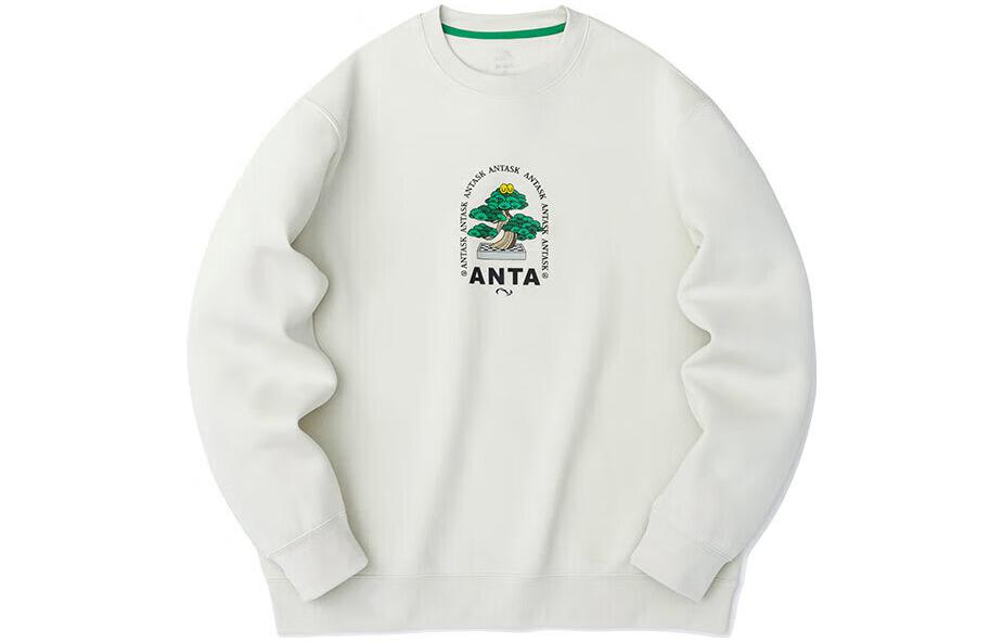 Anta Sports Lifestyle Sweatshirt Floral Graphic Unisex Pullover Gray 172328719-4