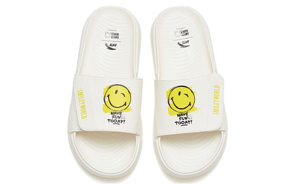 Lookbook Anta安踏 流行舒適 運動拖鞋 男款 白黃