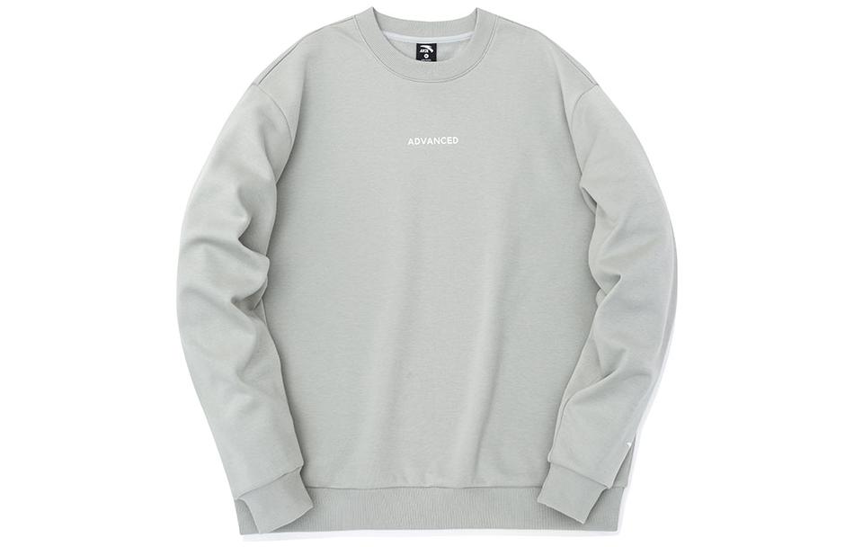 Anta Sportswear Unisex Pullover Crewneck Fleece Sweatshirt Mushroom Gray 172231760R-2