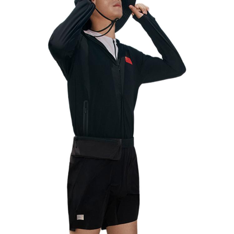 Purchase 安踏SS22冠軍系列訓練連帽外套黑色印花設計 152250702-2