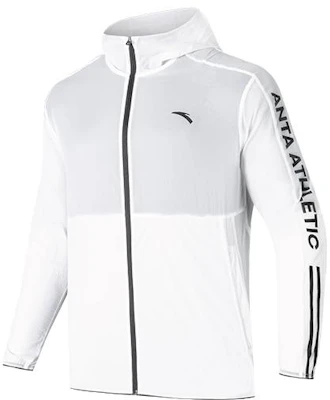 アンタ SS22 メンズ 軽量ストライプロゴフーディージャケット スノーフレークホワイト 152227609-1 Buy アンタ SS22 メンズ 軽量ストライプロゴフーディージャケット スノーフレークホワイト 152227609-1