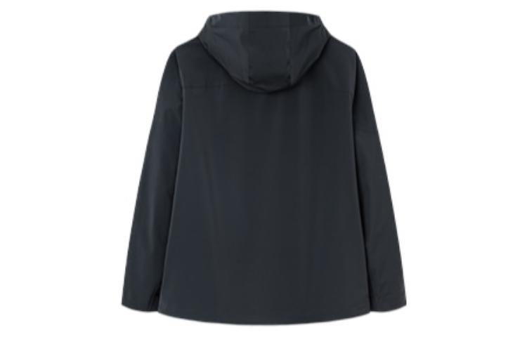 Lookbook 安踏Staple系列FW22男士黑色連帽拉鍊外套帶標誌設計 152230606-2