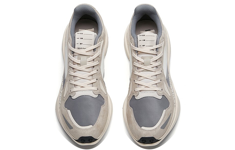 Lookbook 安踏 星202 減震防滑耐磨 低筒 跑步鞋 灰色