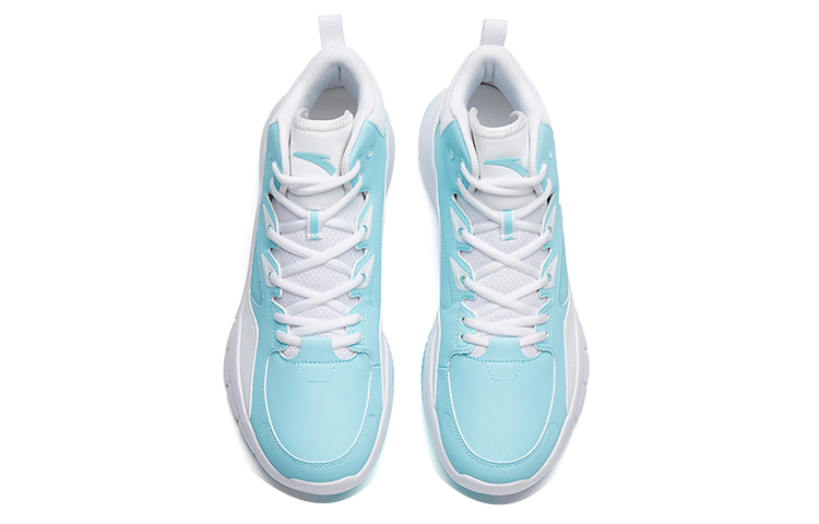 Lookbook Anta Star 4 High Basketbalschoenen ''Wit Blauw'' 112221632S-1