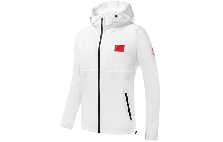ANTA Star Icon Hoodie Jacket White - Unisex Casual Sportswear. 152120702-1