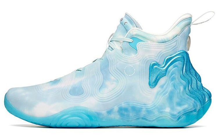 Anta Star Peak Glacier High Basketball Sneakers 'Blue White' 112041818A-20