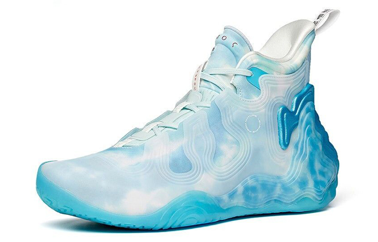 Lookbook Zapatillas de Baloncesto Anta Star Peak Glacier High 'Azul Blanco' 112041818A-20