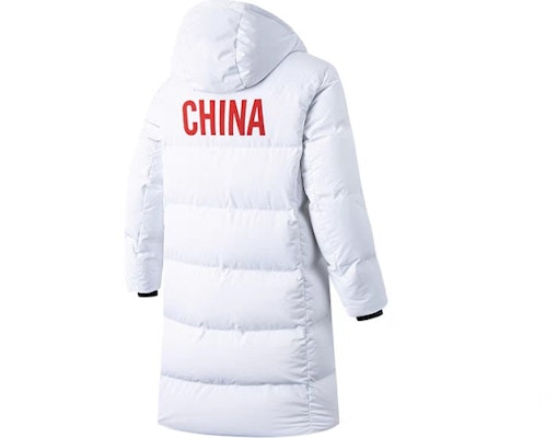 安踏星系列男女旗幟白色冬季連帽長版羽絨外套 152040929-1 Order 安踏星系列男女旗幟白色冬季連帽長版羽絨外套 152040929-1