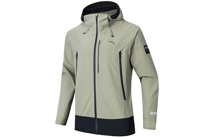 Anta Storm Shield Outdoor Waterproof Windproof Jacket - Olive Green 152417616-1