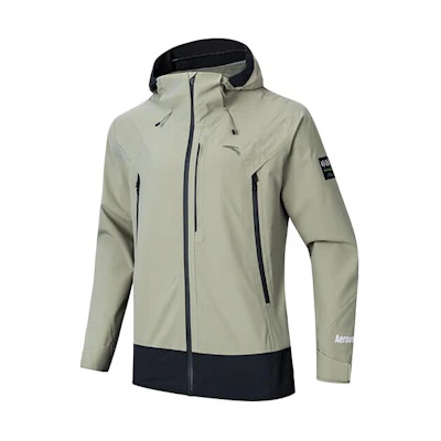 Anta Storm Shield Outdoor Waterproof Windproof Jacket - Olive Green 152417616-1