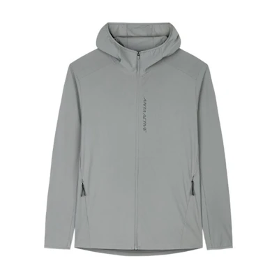 Anta Super Comfortable Breathable Letter Print Hoodie Jacket Grey Men’s 152437731U-4