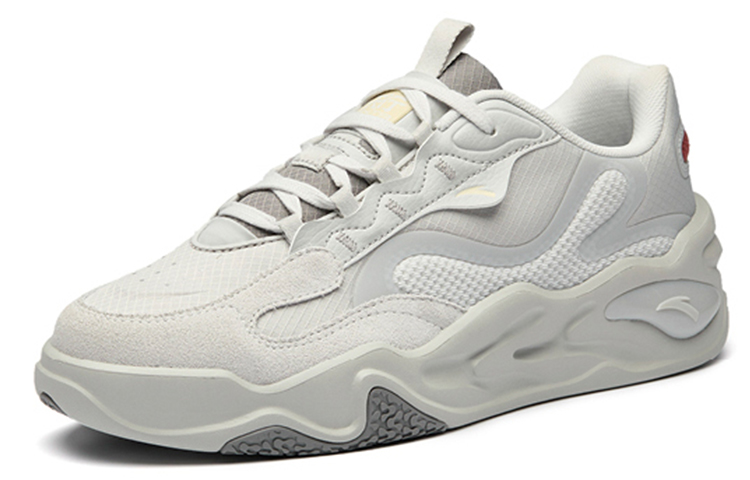 Lookbook 安踏 天行 網面 減震防滑耐磨 低幫 運動休閒鞋 灰