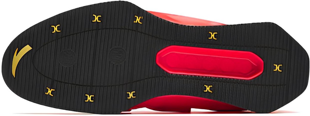 安踏 探鼎 负重 力量 防滑耐磨透氣平衡 訓練鞋 紅黑金 Details for 安踏 探鼎 负重 力量 防滑耐磨透氣平衡 訓練鞋 紅黑金