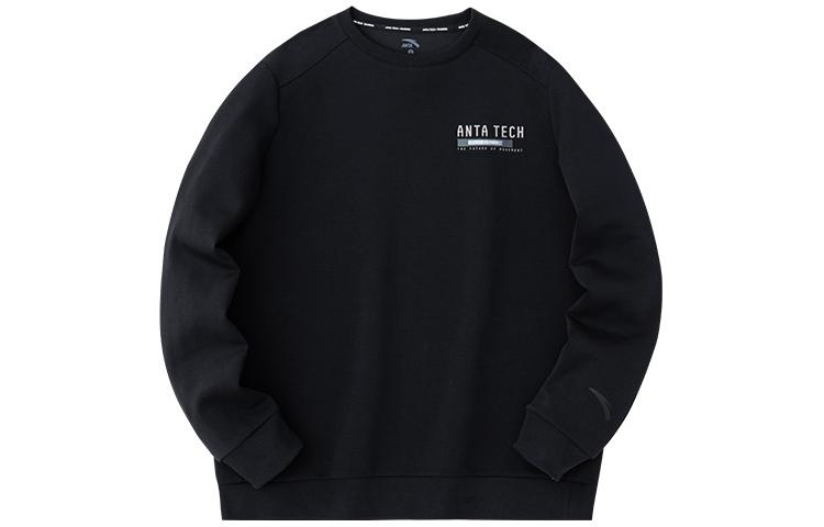 Anta Training Crewneck Pullover Sweatshirt Black 152417726-4