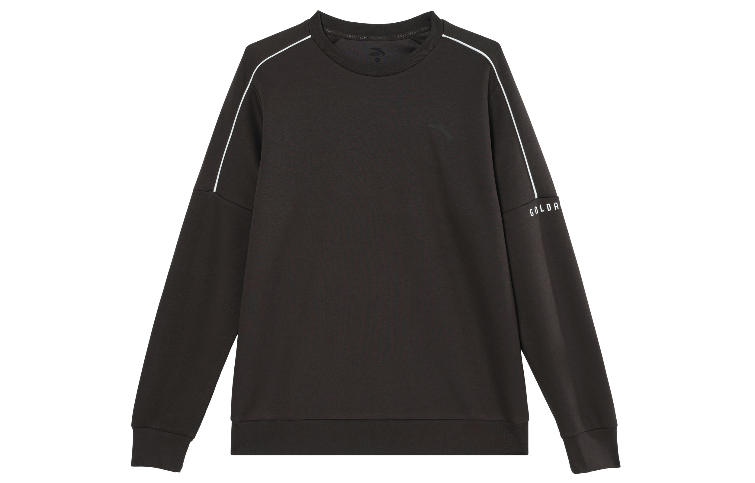 Anta Training Crewneck Sweatshirt Dark Brown Casual Long Sleeve Pullover 952437705-5