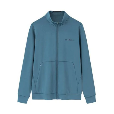 Anta Training Fleece Jacket Zip-Up Long Sleeve - Serene Green AT952337708-2
