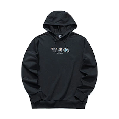 Anta Training Fun Printed Loose Fit Hoodie Black 952117713-5