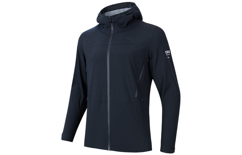 Anta Training Hoodie Jacket Full Print Zip Black 152337621-3