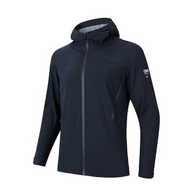 Anta Training Hoodie Jacket Full Print Zip Black 152337621-3