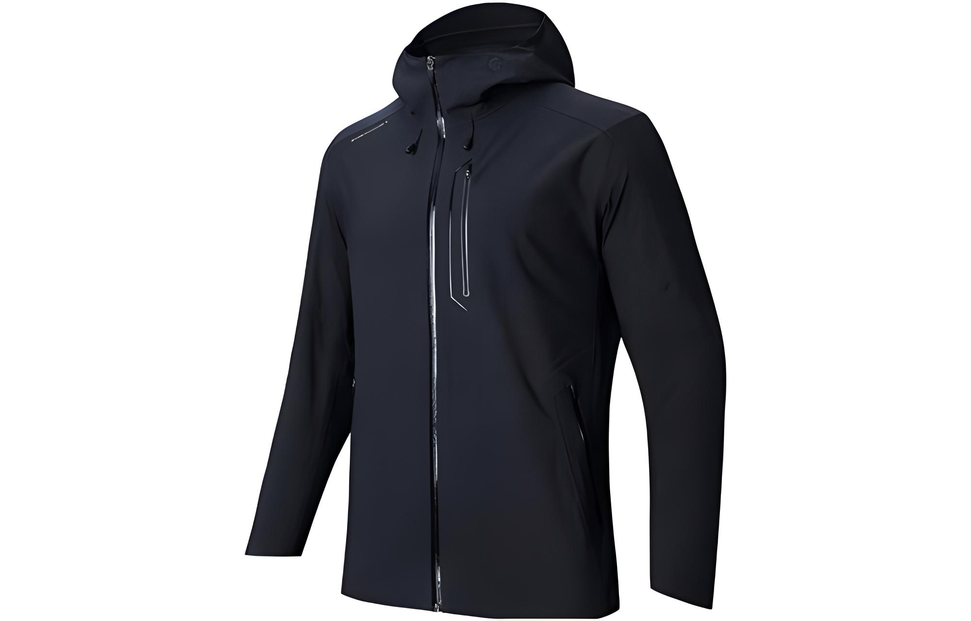 Anta Training Hoodie Jacket in Solid Black 152347615-4