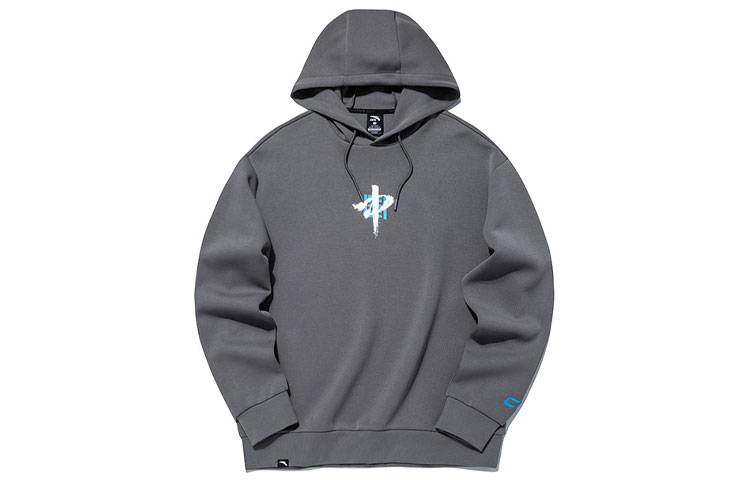 Anta Training Loose Fit Knit Hoodie Cloud Gray 952137745-4