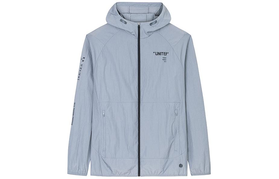 Anta Training Outdoor Hooded Lightweight Windbreaker Men’s Stormy Gray 152427611-2
