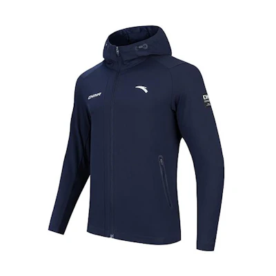 Anta Training Outdoor Series Full-Zip Hoodie Jacket Deep Navy - 152337616-2