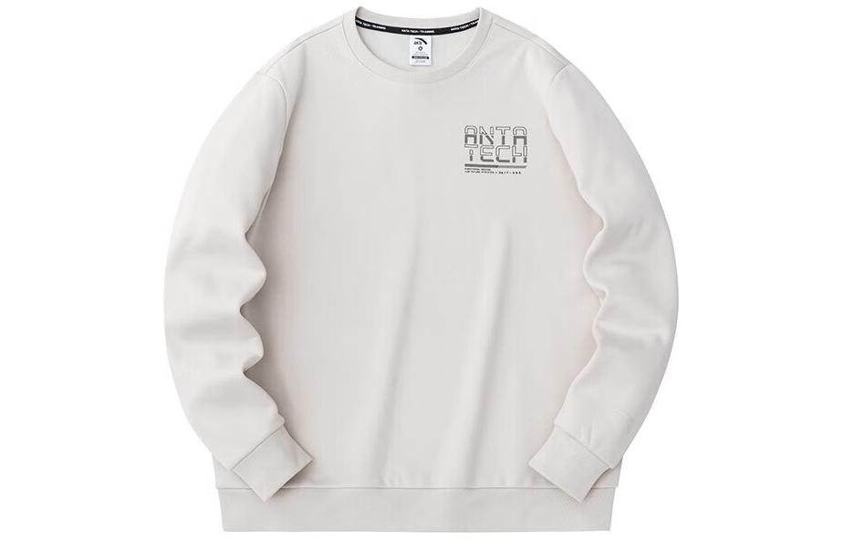 Anta Training Pullover Sweatshirt Grey for Men 152347707-4