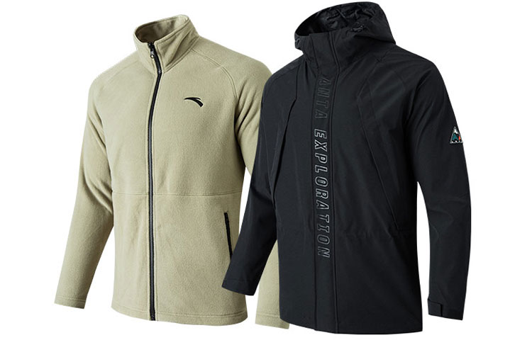 Anta Training Series 2-Piece Warm Casual Jacket - Black 952147670-4