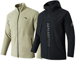 Anta Training Series 2-Piece Warm Casual Jacket - Black 952147670-4 Anta Training Series 2-Piece Warm Casual Jacket - Black 952147670-4