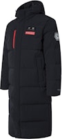 Anta Training Series Black Long Down Jacket with Back Logo Print. 152317902-2 Anta Training Series Black Long Down Jacket with Back Logo Print. 152317902-2